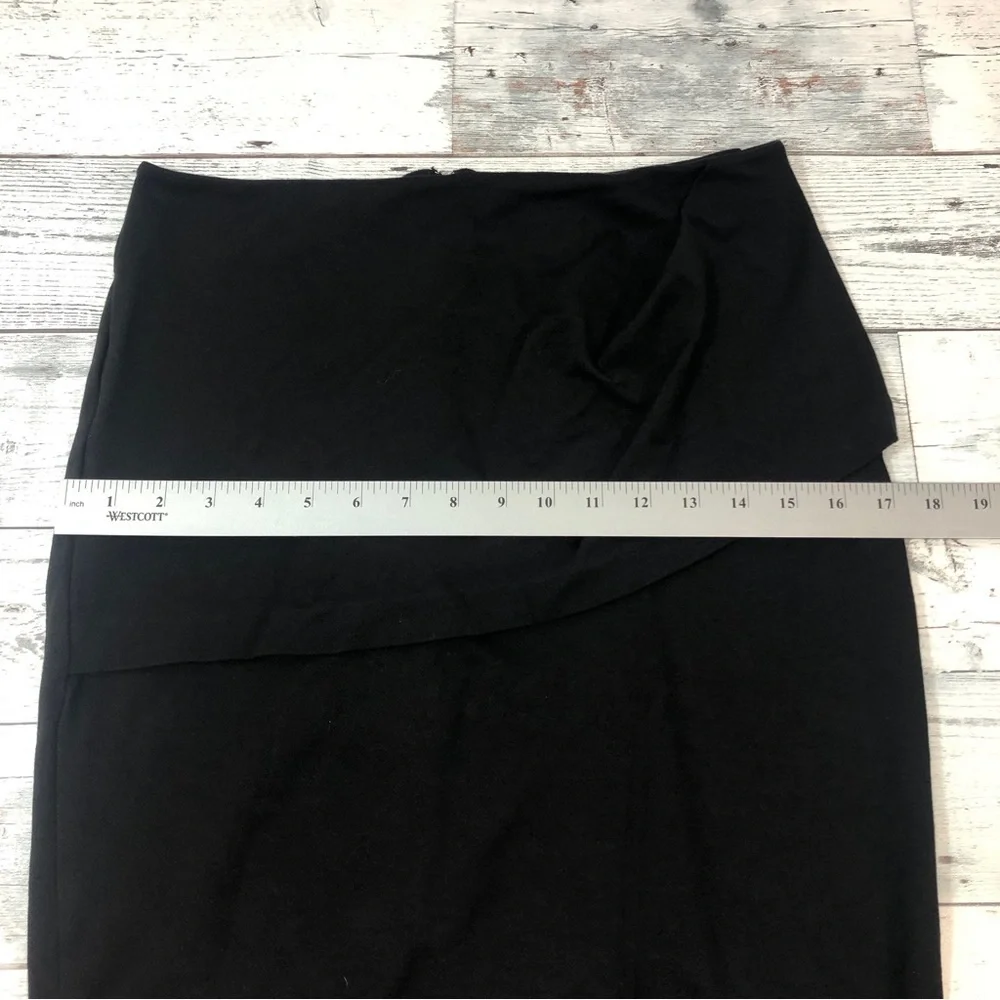 CAbi Black Overlay Professional Pencil Skirt 8